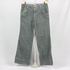 Free People gray velvet wide leg pants 12